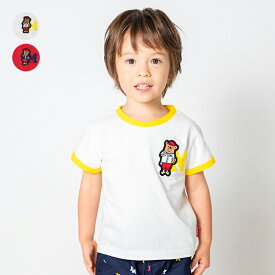 子供服 moujonjon (ムージョンジョン) くまワッペン半袖Tシャツ 80cm～140cm M32810