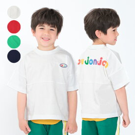 子供服 moujonjon (ムージョンジョン) バックロゴプリント半袖Tシャツ 80cm～140cm M32814