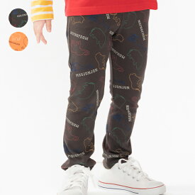 【25秋冬セール30％OFF】子供服 moujonjon (ムージョンジョン) 動物柄フライス長パンツ・長ズボン 80cm 90cm 100cm 110cm 120cm 130cm 140cm M55006