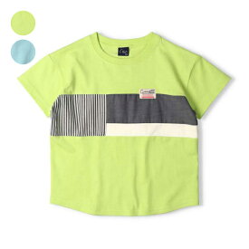 子供服 crescent (クレセント) 異素材切替ビックシルエット半袖Tシャツ 80cm～130cm N32810
