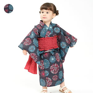 キッズ和服 浴衣 花火柄 の人気商品一覧・価格比較