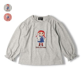 【23秋冬セール30%OFF】 子供服 Daddy Oh Daddy (ダディオダディ) 日本製ダディコプリント長袖Tシャツ・ロンT 90cm 100cm 110cm 120cm 130cm キッズ 女の子 V60851