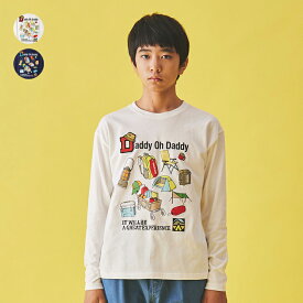 子供服 Daddy Oh Daddy (ダディオダディ) 日本製アウトドアプリントTシャツ・ロンT 140cm 150cm 160cm キッズ スクール ジュニア服 小学生 男の子 V12809