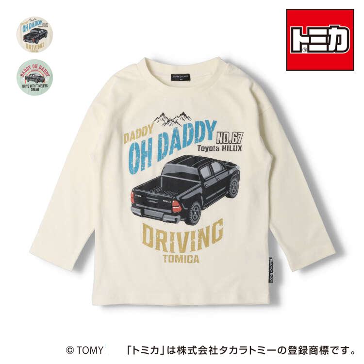 子供服 Daddy Oh Daddy (ダディオダディ) 車プリント長袖Ｔシャツ 90cm