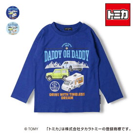 【4/30までP10倍！】子供服 Daddy Oh Daddy (ダディオダディ) 【トミカ】車プリント長袖Tシャツ 90cm～130cm V12852