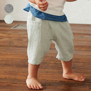 �y�q�����z kid´s zoo (�L�b�Y�Y�[) �M���K���`�F�b�N���n�[�t�p���c 80cm�C90cm W31100