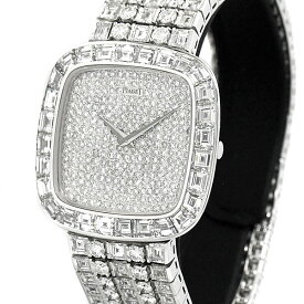 大幅値下げ ピアジェ PIAGET メンズ腕時計 K18WG 純正フルダイヤ 手巻き 137g ホワイトゴールド750 高級 ハイブランド 紳士 プレゼント 記念日