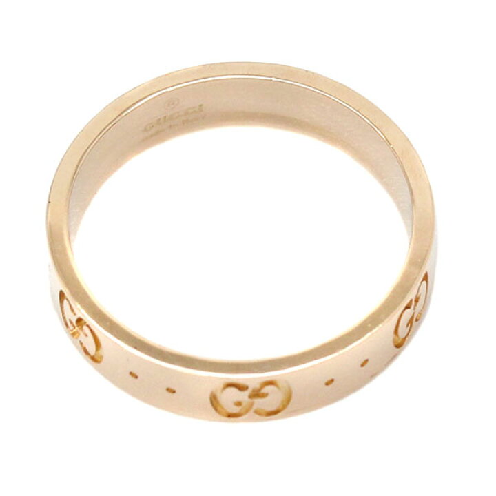 楽天市場】グッチ GUCCI アイコン K18PG リング #14 ピンクゴールド750  
