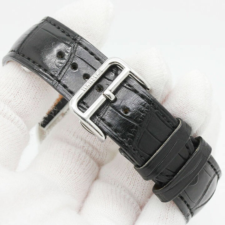 楽天市場】エルメス HERMES アルソー AR7.710 グレー文字盤 SS レザー 