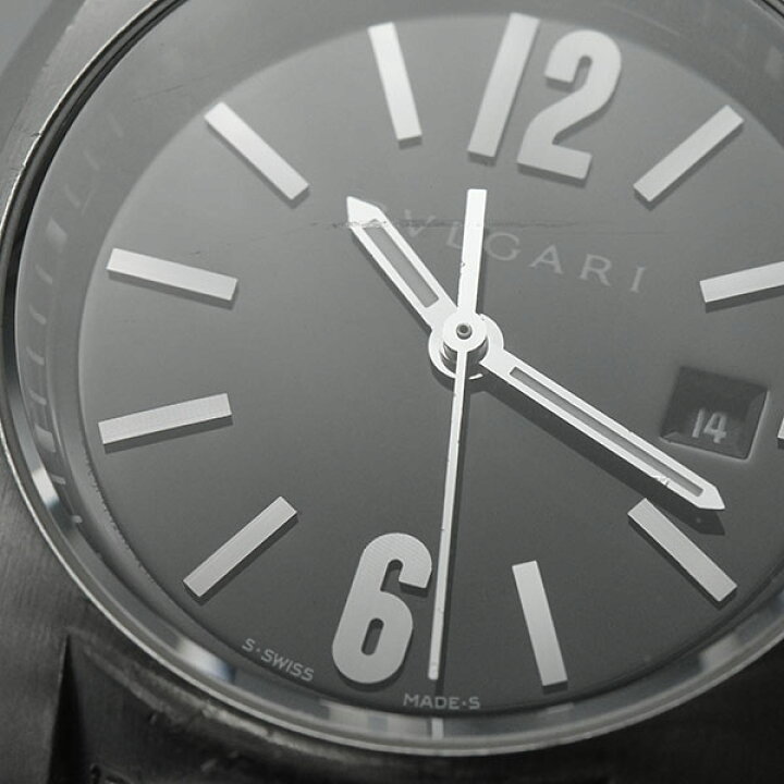 楽天市場】ブルガリ BVLGARI エルゴン EG30S ブラック文字盤 SS 
