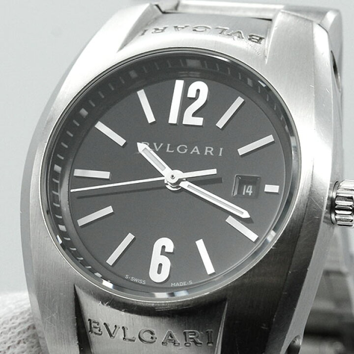 楽天市場】ブルガリ BVLGARI エルゴン EG30S ブラック文字盤 SS  