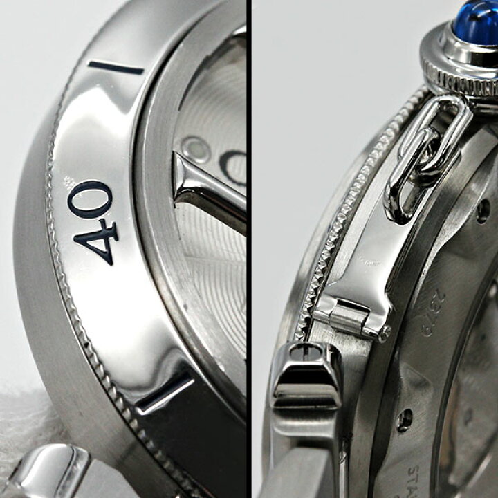 楽天市場】カルティエ Cartier パシャ グリッド W31040H3 シルバー文字 