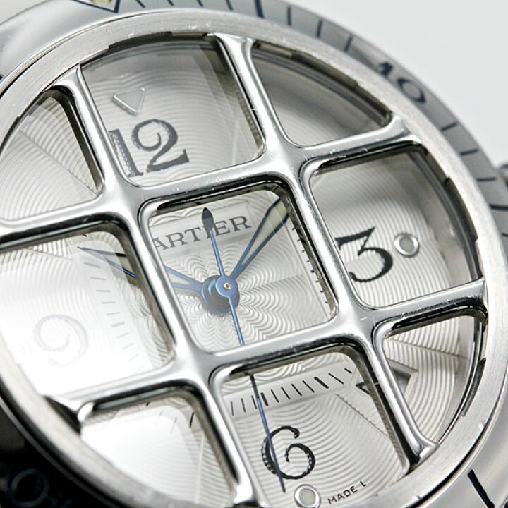 楽天市場】カルティエ Cartier パシャ グリッド W31040H3 シルバー文字 