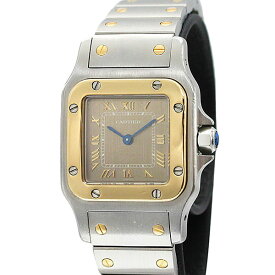 カルティエ Cartier サントス ガルべ SM 1057930 SS/YG ゴールド文字盤 レディース腕時計 クォーツ 24mm SANTOS GALBEE ステンレススチール イエローゴールド750 コンビ ウォッチ ブランド 女性 普段使い 誕生日 記念日 プレゼント ギフト 贈り物