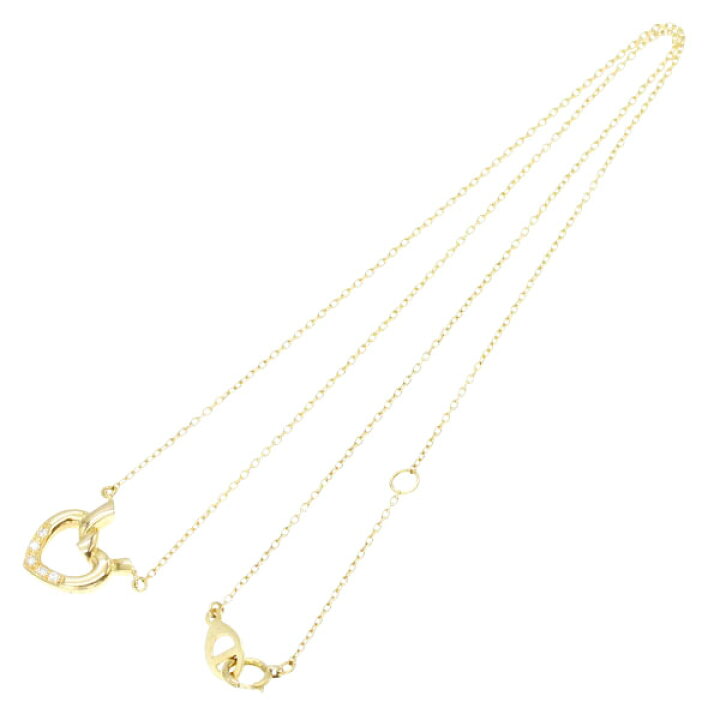楽天市場】ディオール Dior ハート ダイヤモンド K18YG ネックレス 
