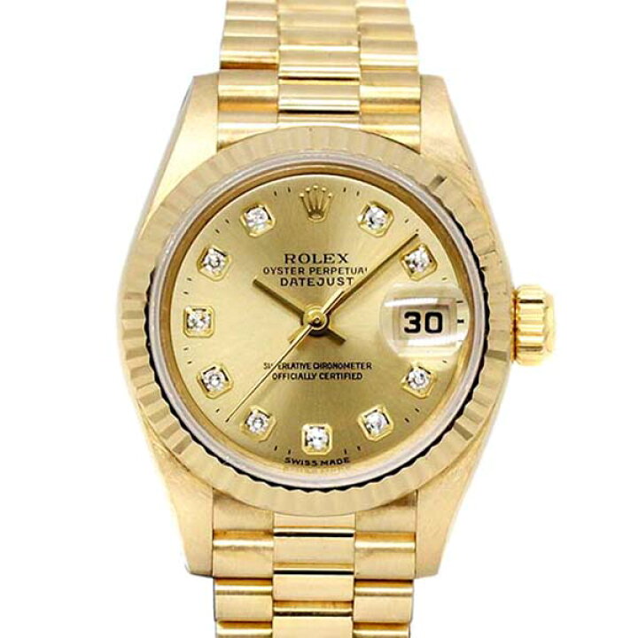 楽天市場】ロレックス ROLEX デイトジャスト 69178G 10Pダイヤモンド 