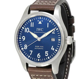 インターナショナルウォッチカンパニー IWC パイロット・ウォッチ マーク18 プティプランス IW327004 オートマティック ブルー文字盤 SS/革 メンズ腕時計 MARK XVIII 自動巻き 40mm 紳士 ビジネスマン 30代 40代