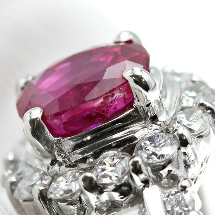 楽天市場】プラチナ ルビー ダイヤモンド リング 9号 R1.818ct D1 