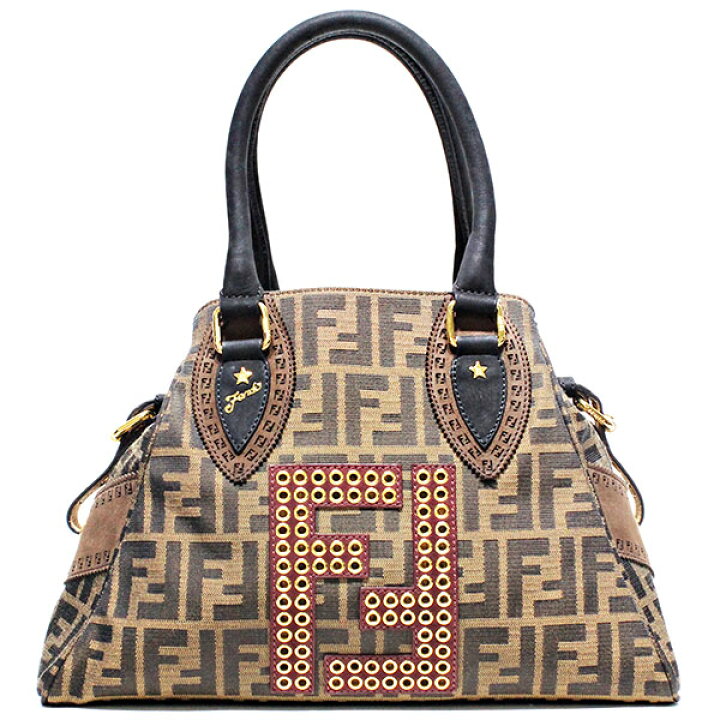楽天市場】フェンディ FENDI エトニコ ズッカ柄 ハンドバッグ 8BN157  