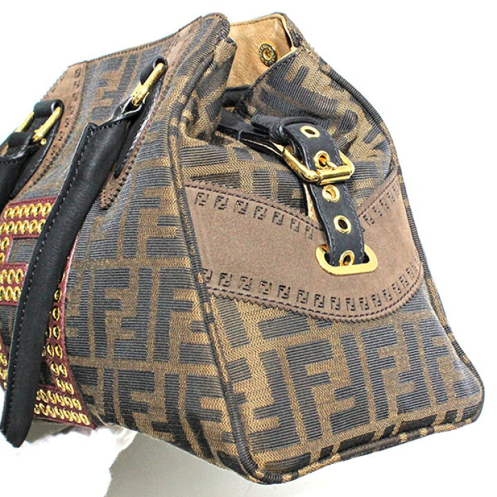 楽天市場】フェンディ FENDI エトニコ ズッカ柄 ハンドバッグ 8BN157 