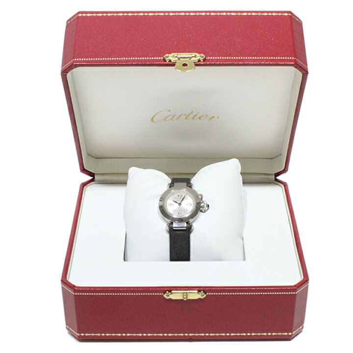 楽天市場】カルティエ Cartier ミスパシャ W3140025 SS/サテンレザー  