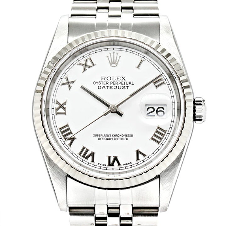 楽天市場】ロレックス ROLEX デイトジャスト 16234 ホワイトローマ文字  