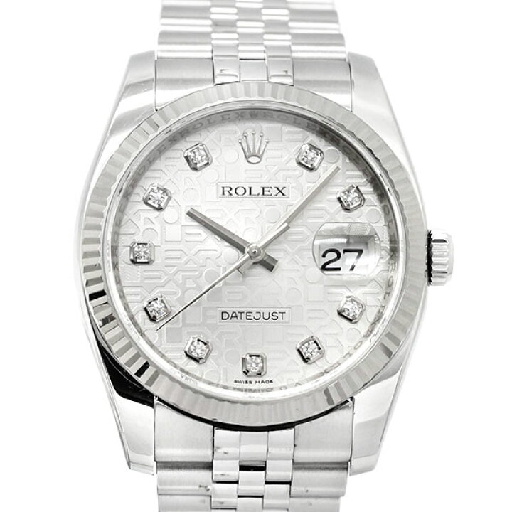 楽天市場】ロレックス ROLEX デイトジャスト 116234G シルバーホリ 