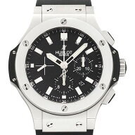 ウブロ HUBLOT ビッグ・バン スチール 301.SX.1170.RX ブラック文字盤 SS ラバー 自動巻き 44mm メンズ腕…