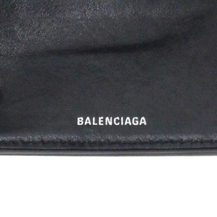 楽天市場】バレンシアガ BALENCIAGA キャッシュ ブラック 三つ折り財布  