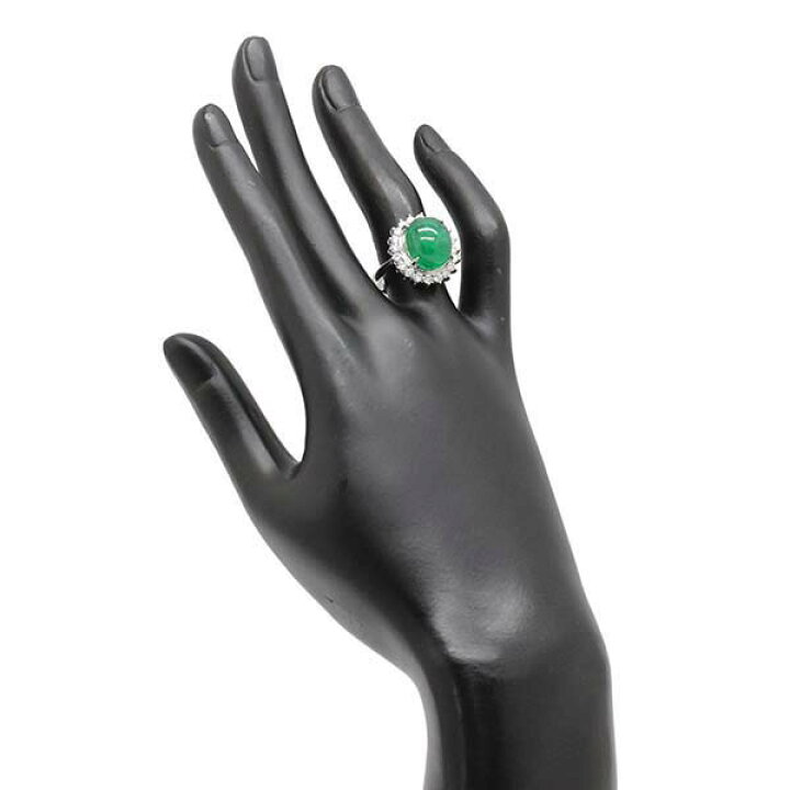 楽天市場】プラチナ エメラルド ダイヤモンド リング 13号 E8.75ct D0 