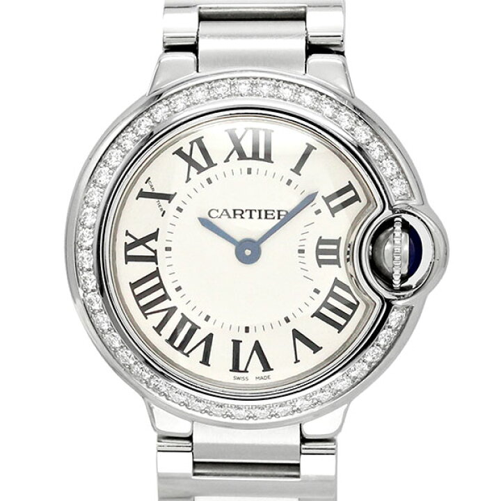 楽天市場】カルティエ Cartier バロンブルー 28mm W4BB0015 シルバー  