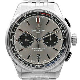 ブライトリング BREITLING プレミエ B01 クロノグラフ42 AB0118 グレー文字盤 SS メンズ腕時計 自動巻き 42mm ステンレススチール シースルーバック サファイアクリスタル ビジネス カジュアル ファッション 誕生日 プレゼント