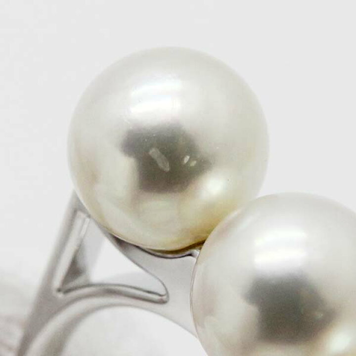 楽天市場】タサキ TASAKI K18WG バランス エラ パール リング 14号 