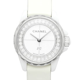 シャネル CHANEL J12 XS ホワイトセラミック H4664 エナメルレザー ダイヤ レディース腕時計 クォーツ 保証書 高級 プレゼント 20代 30代 40代 50代