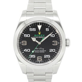 ロレックス ROLEX エアキング 116900 黒文字盤 SS メンズ腕時計 自動巻き 40mm Air-King 男性 紳士 ビジネスマン プレゼント 20代 30代 40代 50代