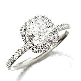 ハリーウィンストン HARRY WINSTON プラチナ クッションカット ダイヤモンド リング 9号 D1.06ct Pt950 E-VS1-VERY GOOD 鑑定書 指輪 宝石 ジュエリー レディース 女性 誕生石 4月 誕生日 バースデー プレゼント ブランド