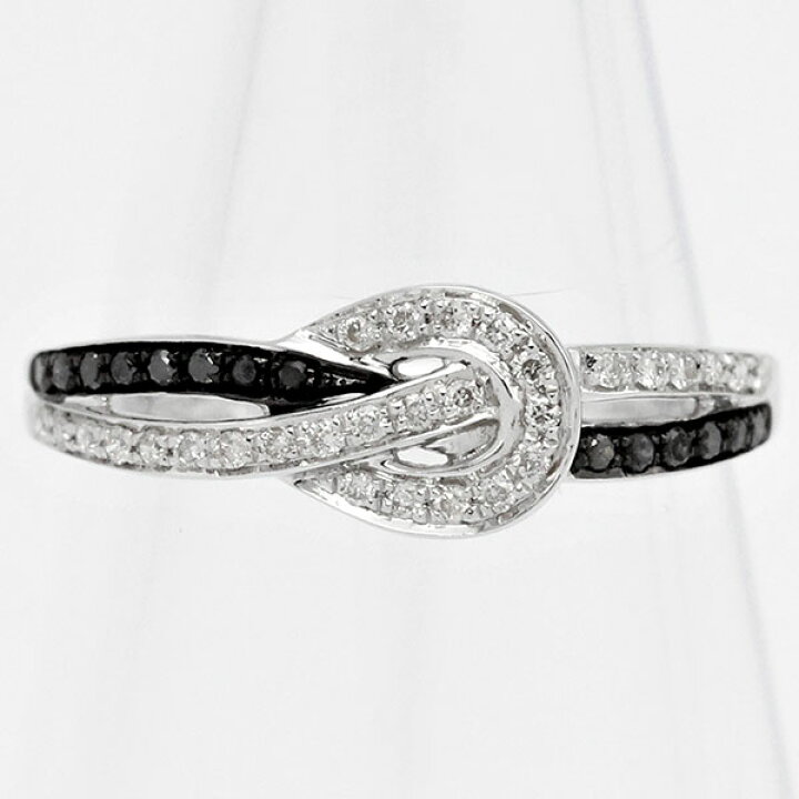 楽天市場】K18WG ブラックダイヤ ダイヤモンド リング 12号 BKD0.06ct  