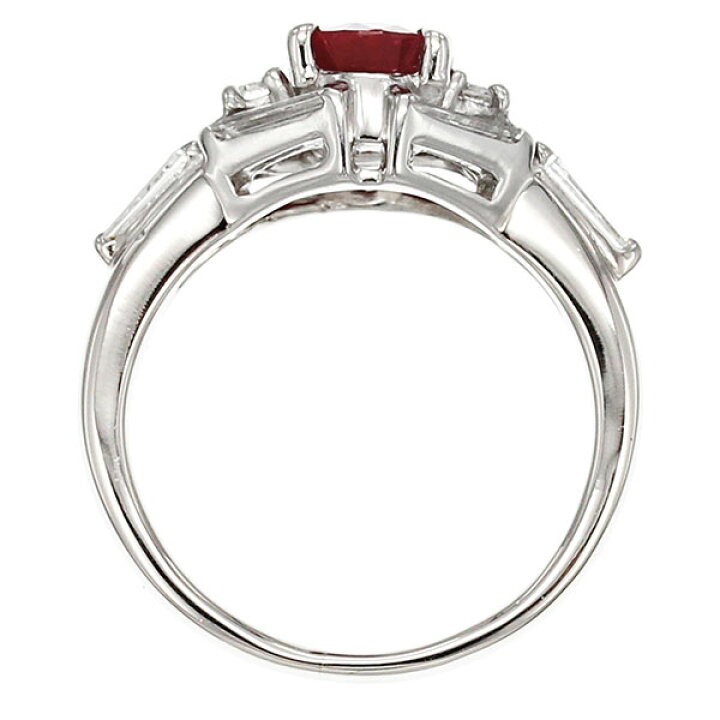 楽天市場】プラチナ ルビー ダイヤモンド リング 7号 Pt900 R1.18ct D0 