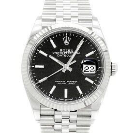 ロレックス ROLEX デイトジャスト36 126234 ブラック文字盤 ランダム SS/WG メンズ腕時計 自動巻き DATEJUST 36mm 男性 紳士 ビジネスマン ブランド 20代 30代 40代 50代