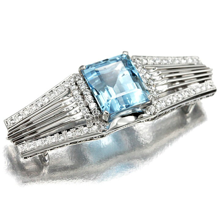 楽天市場】プラチナ アクアマリン ダイヤモンド 帯留め AQ13.47ct D1 
