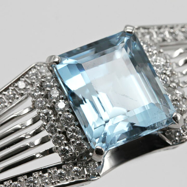 楽天市場】プラチナ アクアマリン ダイヤモンド 帯留め AQ13.47ct D1 