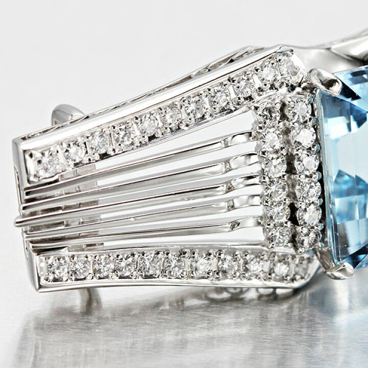 楽天市場】プラチナ アクアマリン ダイヤモンド 帯留め AQ13.47ct D1 