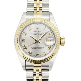 ロレックス ROLEX デイトジャスト 79173 グレーローマン文字盤 Y番 SS/YG レディース腕時計 自動巻き DATEJUST 26mm イエローゴールド750 コンビ ウォッチ watch 女性 誕生日 バースデー プレゼント ブランド 上品 シンプル