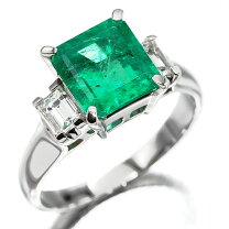 楽天市場】エメラルド リング 中古（サイズ（指輪）14号）（指輪  