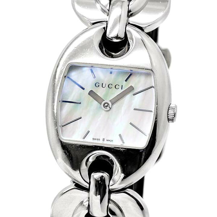 楽天市場】グッチ GUCCI マリーナチェーン 121.5 シェル文字盤 SS 