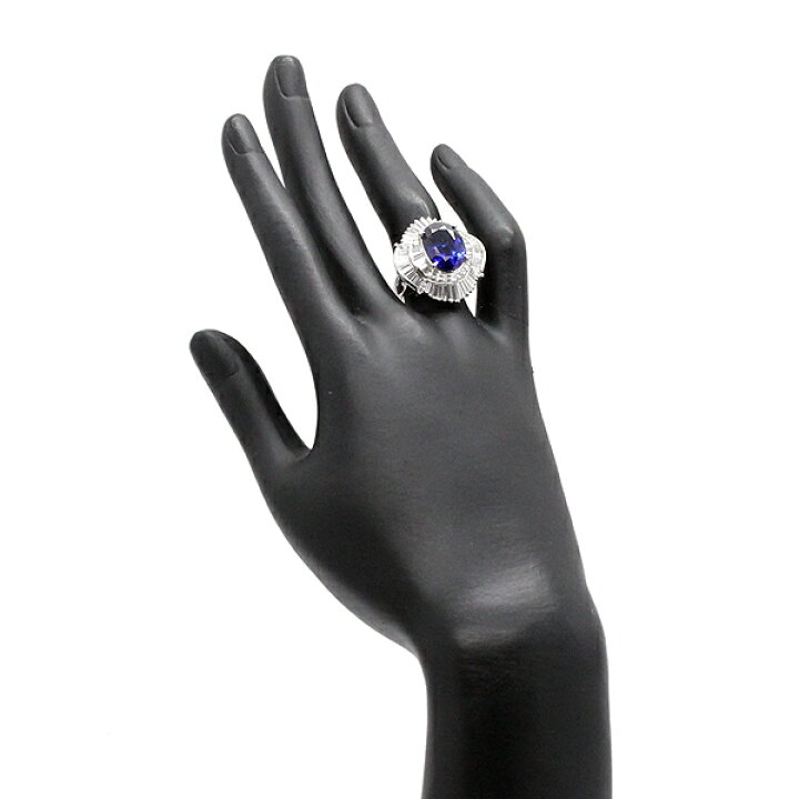 楽天市場】プラチナ サファイア ダイヤモンド リング 13号 S7.17ct D2  