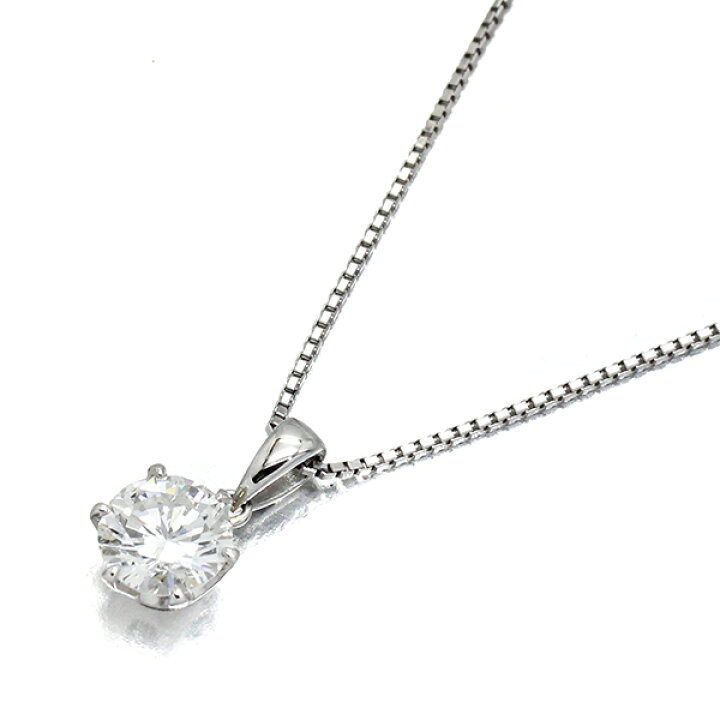 楽天市場】K18WG/プラチナ ダイヤモンド ネックレス 50cm D2.003ct H 