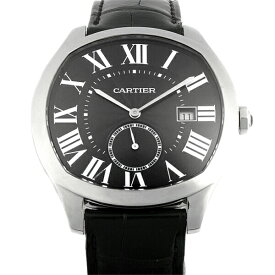 カルティエ Cartier ドライブ ドゥ カルティエ WSNM0009 ブラック文字盤 SS/革 メンズ腕時計 自動巻き 男性 紳士 ビジネスマン 20代 30代 40代 50代