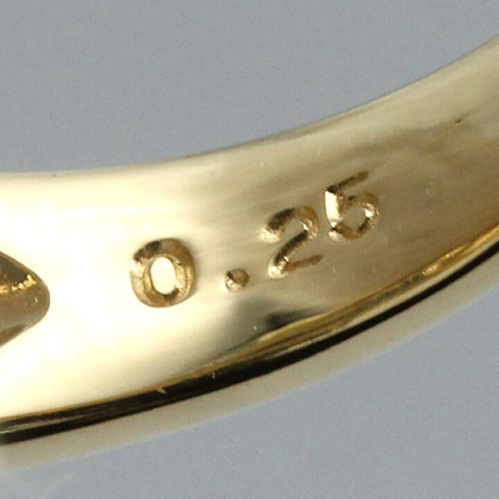 楽天市場】K18YG CCデザイン ダイヤモンド リング 11号 D0.25ct 