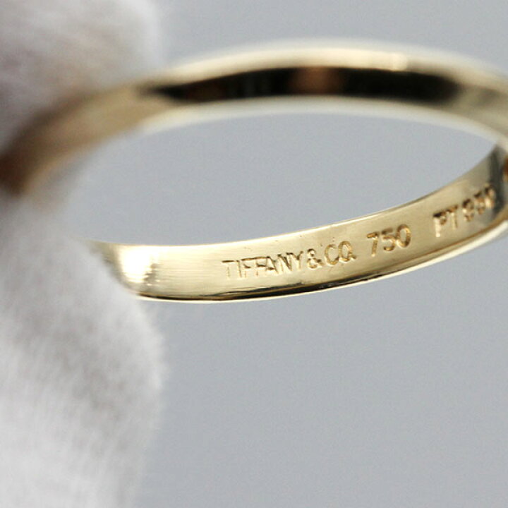 楽天市場】ティファニー TIFFANY&Co. K18YG プラチナ ソリティア 